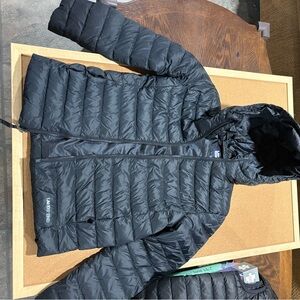 Lands' End Charcoal Puffer Jacket